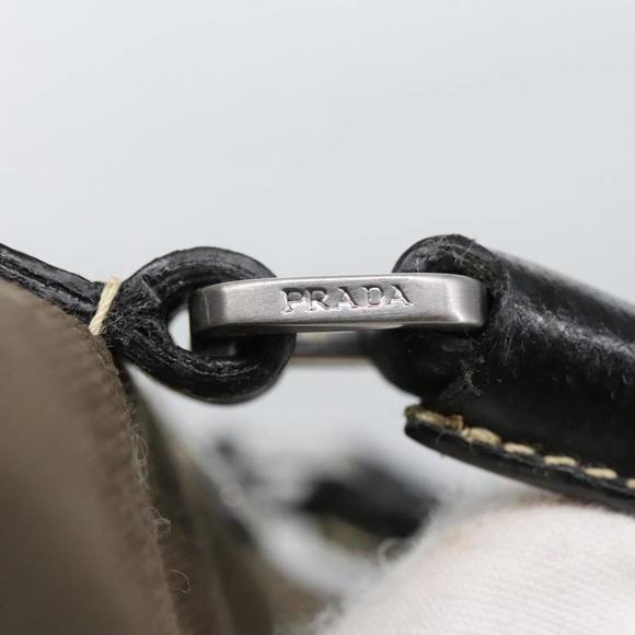 PRADA Hand Bag Canvas Khaki Auth 103935 - Picture 9 of 16